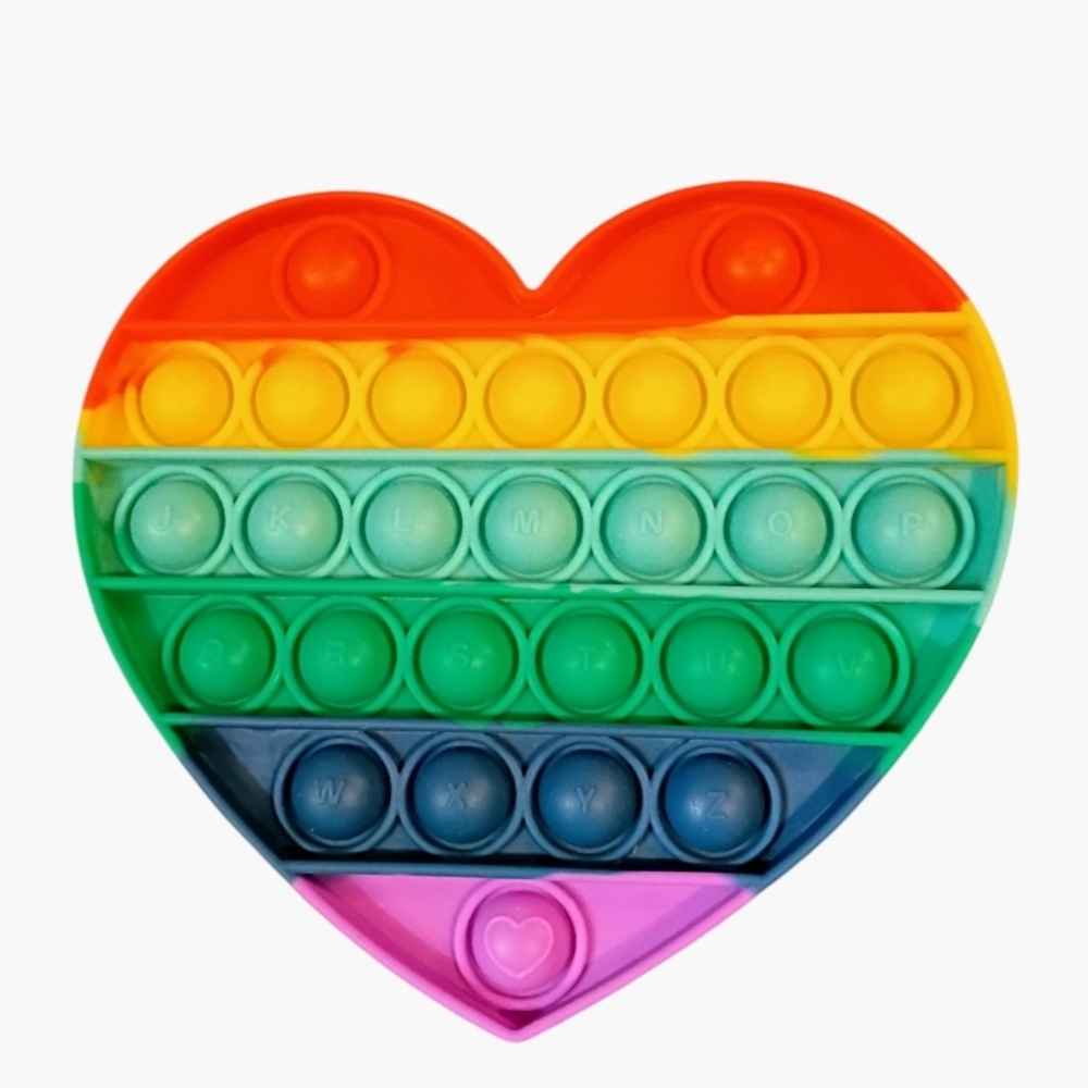 Heart-shaped Pop It fidget